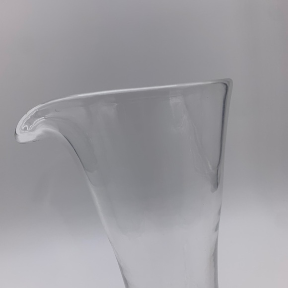 Hand Blown Vtg.Crystal Glass Martini Cocktail Juice Pitcher With Stirrer 24 Oz - Picture 14 of 16